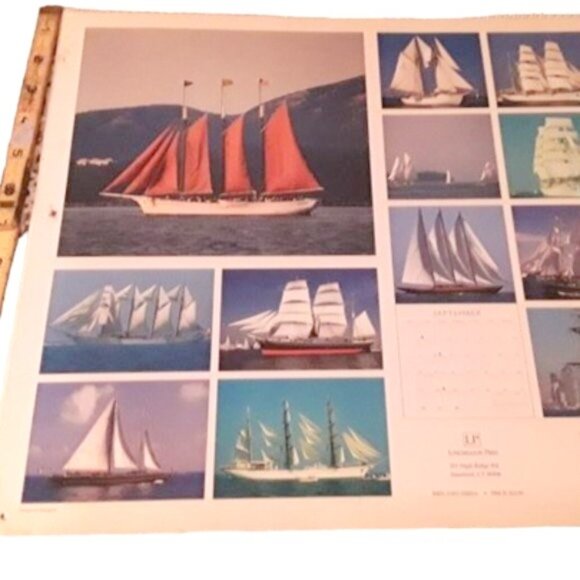Creole Three Masted Schooner Ship Color Print Framed 1997 - Picture 8 of 10